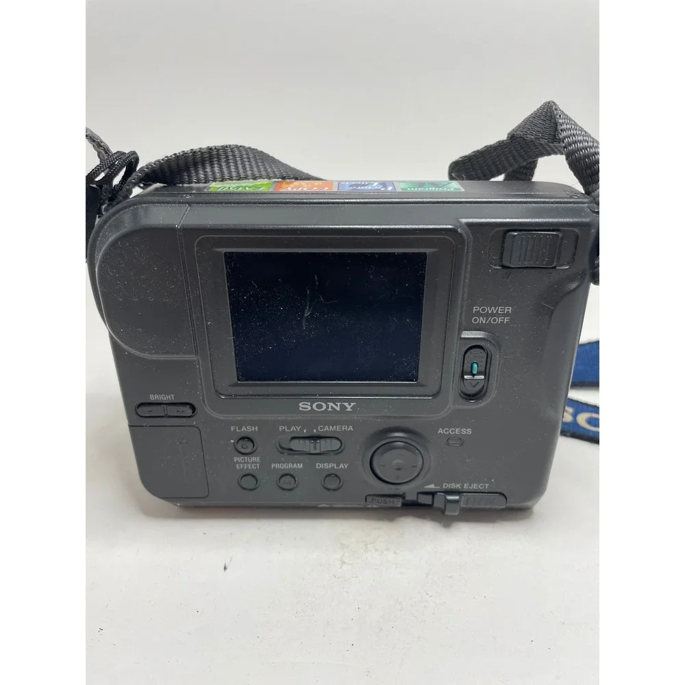 Sony Mavica MVC-FD73 Digital Still Camera One Size Gray Floppy Bundle Untested